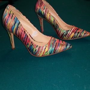 Multi colored heels